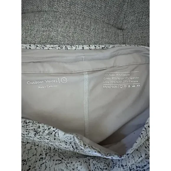Outdoor Voices Skort size small white marble multicolor black white and grey - Picture 5 of 5